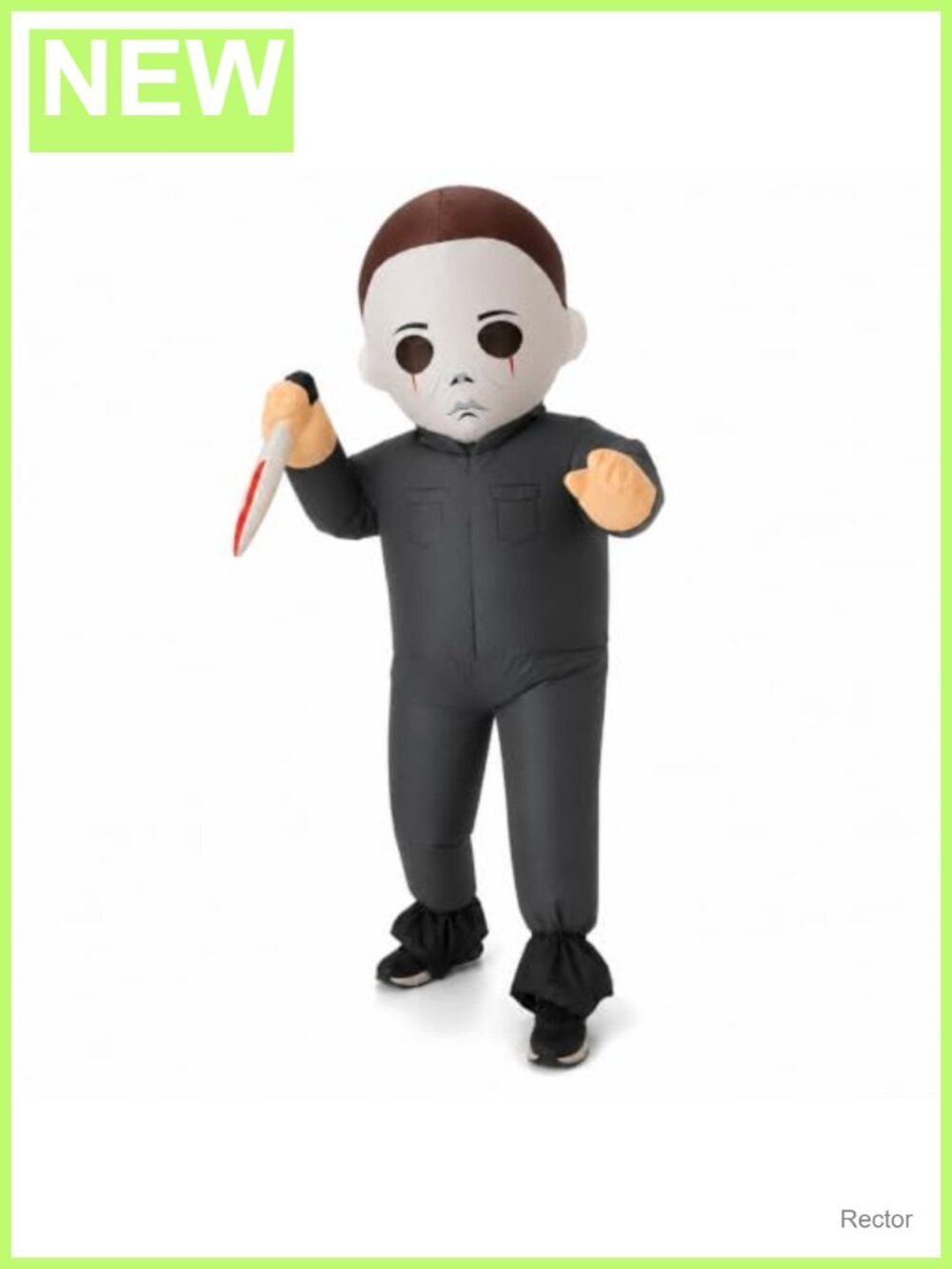 Adult Inflatable Killer Costume Full Body Scary Halloween Fan Included